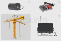 Комплект беспроводного видеонаблюдения для башенного крана