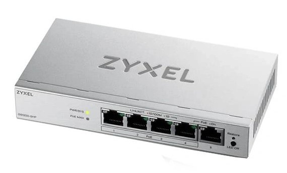 Коммутатор ZYXEL GS1200-5HPv3