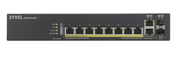 Коммутатор управляемый ZYXEL GS1920-8HPV2-EU0101F